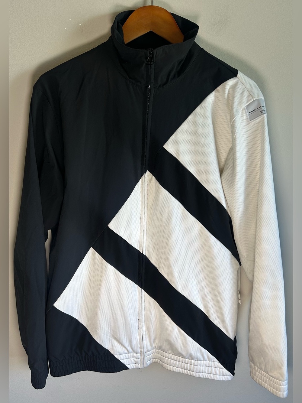Adidas Originals EQT Bold Men’s Track Jacket Size M Black White Big Logo